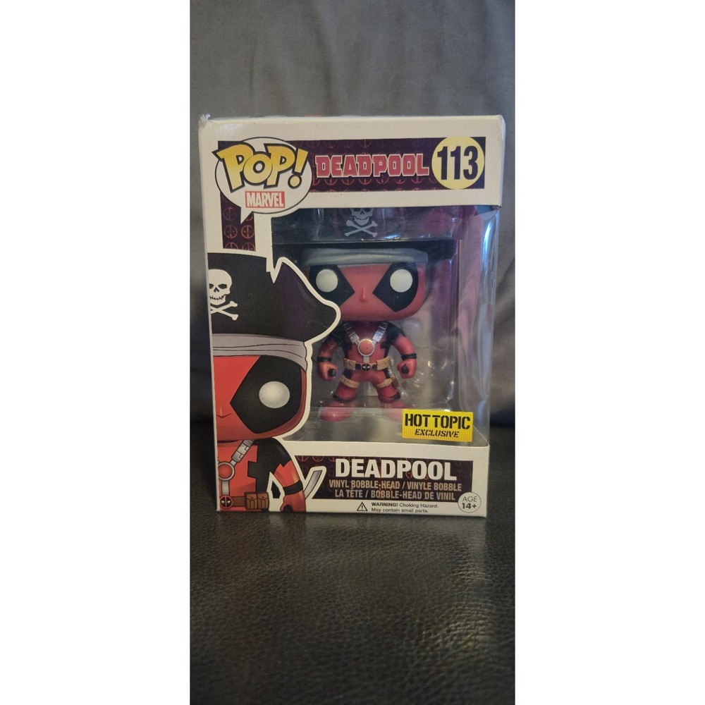 Funko Pop Marvel Deadpool Pirate‎ #113 Hot Topic Exclusive